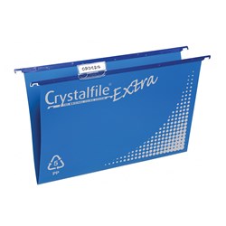 Crystalfile Suspension Files Polypropylene Blue Pack Of 20 