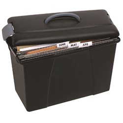 Crystalfile Carry Case 18L Foolscap Black 