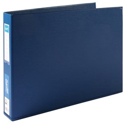 Bantex Binders A3 3D Ring 38mm PVC Landscape Blue