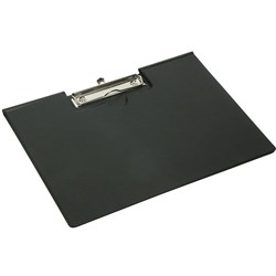 Marbig PVC Clipfolder A4  Landscape Black