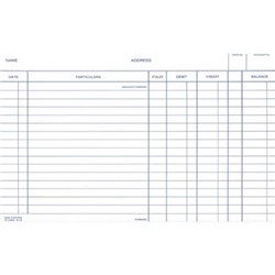 Zions 58RW System Card 125x200mm Debit Credit Balance White Pack of 100