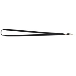 Rexel Lanyards 520mm With Swivel Clip Black Pack Of 10 