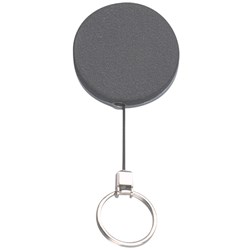 Rexel ID Key Holder Retractable Metal With Key Ring 70cm Black