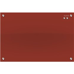 Quartet Infinity Glass Board 450x600mm Red  