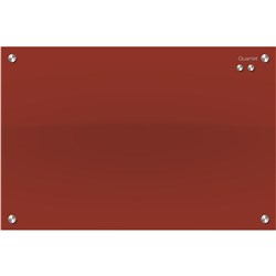 Quartet Infinity Glass Board 450x600mm Red