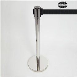 Compass Belt Barrier With 2m Internal Belt Stainless Steel 