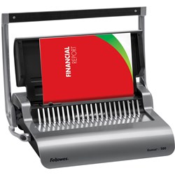 Fellowes Quasar+ 500 Manual A4 Binding Machine Grey 
