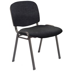 Rapidline Nova Stackable Visitor Chair Charcoal