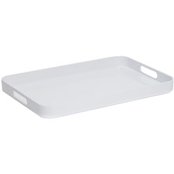 Connoisseur Melamine Tray with Side Handles White