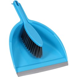 Cleanlink Dustpan & Brush Set Blue  