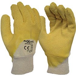 Maxisafe Glass Grippa Gloves Yellow Double Dipped Large