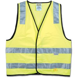 Maxisafe Hi-Vis Day Night Safety Vest Medium Yellow 