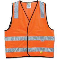 Maxisafe Hi-Vis Day Night Safety Vest Orange Extra Large