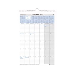 Debden Calendar Wall Planner A4 Month To View Wiro Top 