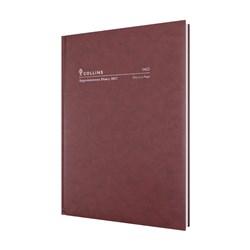Collins Appointment Diary A4 Day To Page Burgundy 