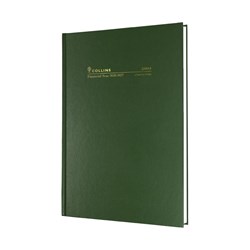 Collins Financial Year Diary A4 2 Days To Page Green 