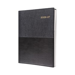 Collins Vanessa Financial Year Diary A5 Day To Page Black 