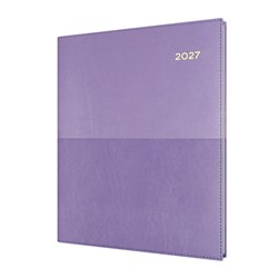 Collins Vanessa Diary Quarto Vertical Week To View Purple