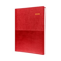 Collins Vanessa Diary A5 Day To Page Red 