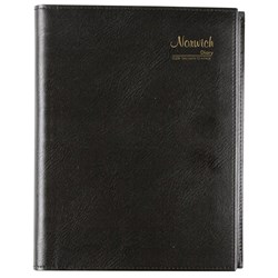 Cumberland Norwich Diary A5 2 Days To Page Black 