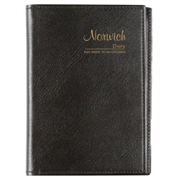 Cumberland Norwich Diary A7 Week To View Black 