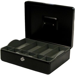 Esselte Classic Cash Box No.12 300 x 230 x 90mm Black 