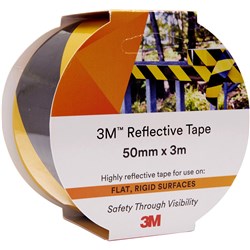 3M 7930 Reflective Tape 50mmx3m Yellow/Black