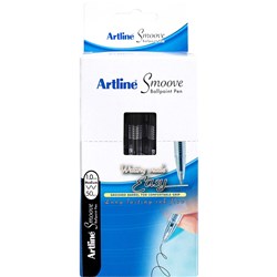 Artline 8210 Smoove Ballpoint Pen Medium 1mm Black Pack Of 50