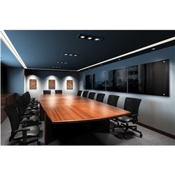 Visionchart Lumiere Glass Board 1800x1200mm Black