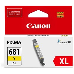 Canon Pixma CLI681XLY Ink Cartridge High Yield Yellow