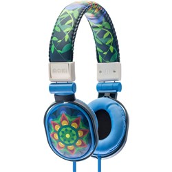 Moki Popper Mandala Headphones Blue