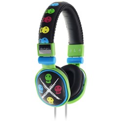 Moki Popper Skull Headphones Black