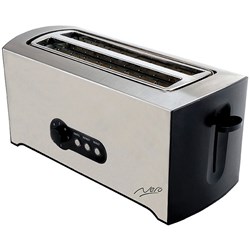 Nero 4 Slice Toaster Stainless Steel  