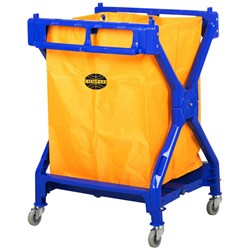 Compass Scissor Cart  With Bag 710 x 660 x 950mmH Blue and Yellow