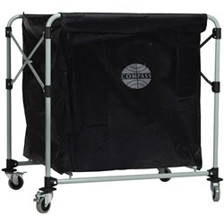 Compass Laundry Cart  Collapsible With Bag 610W x 840D x 890mmH Black