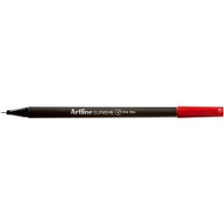 Artline Supreme Fineliner Pen 0.4mm Red Pack Of 12