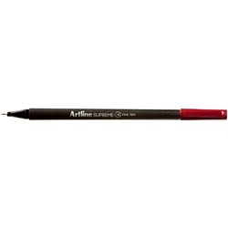 Artline Supreme Fineliner Pen 0.4mm Dark Red Pack Of 12