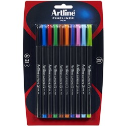 Artline Supreme Fineliner Pen 0.4mm Assorted Pack Of 10