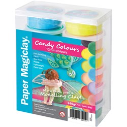 Zart Paper Magiclay  Modelling Clay Candy Colours Pack of 12