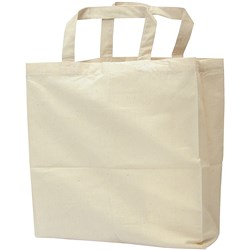 Zart Calico Bag With Handles 35 x 45cm Beige Pack Of 10 