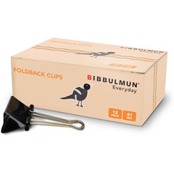 Bibbulmun Foldback Clip 41mm Box of 12