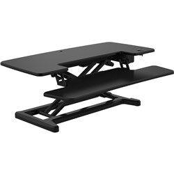 Rapidline Rapid Flux Electric  Height Adjustable Desk Riser 880W x 415D x 120-550mmH Black