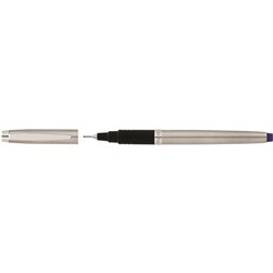 Artline Signature Silver Fineliner Pen 0.4mm Blue