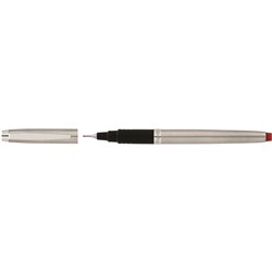 Artline Signature Silver Fineliner Pen 0.4mm Red