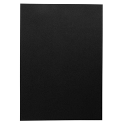 BINDER COVER L/GRAIN BLACK A3