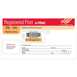 Domestic Registered Envelopes Small