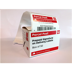 Parcel Post Sign on Delivery Label (SOD)