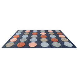 Elizabeth Richards Classroom Colours Of Australia Rug - Circles