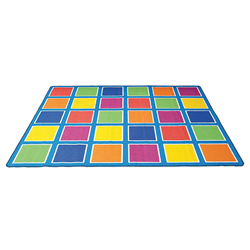 Elizabeth Richards Classroom Colour Squares Placement Rug - 30 Squares