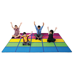 Elizabeth Richards Classroom Rainbow Blocks Rug